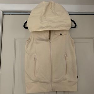 Burton Casual Cream Vest with Hood (size: XS)